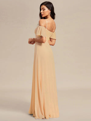 Gina Off shoulder Chiffon Bridesmaid Dress