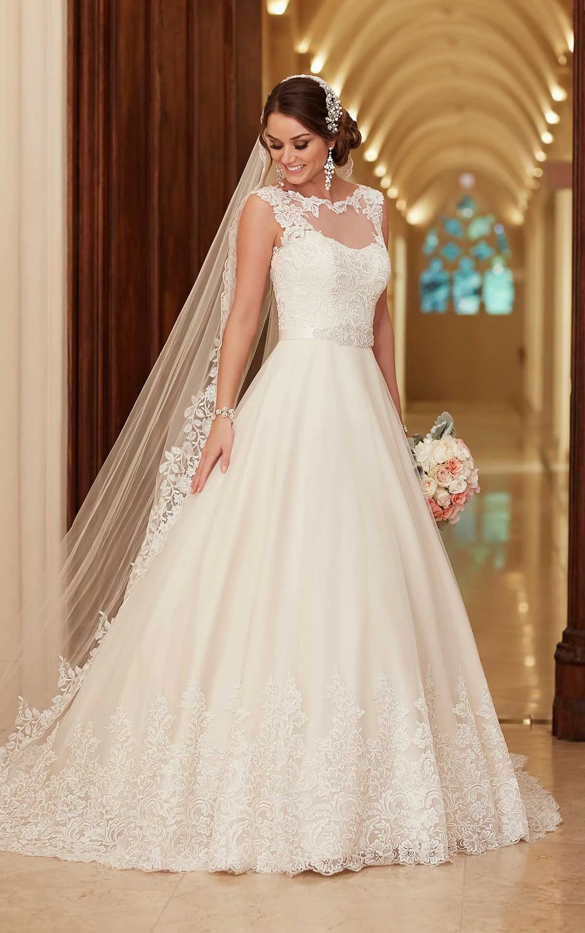 Stella York Strapless wedding Dress with jacket