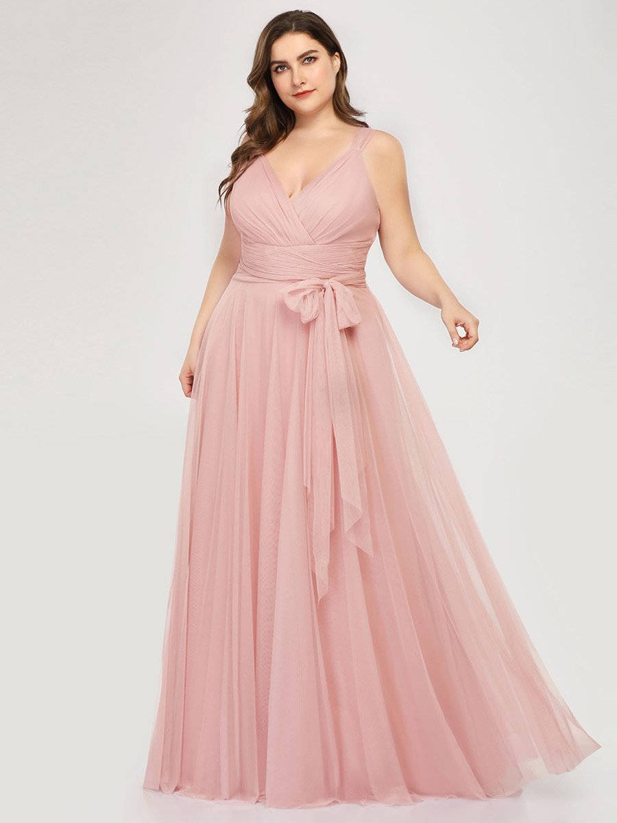 Plus size blush dresses