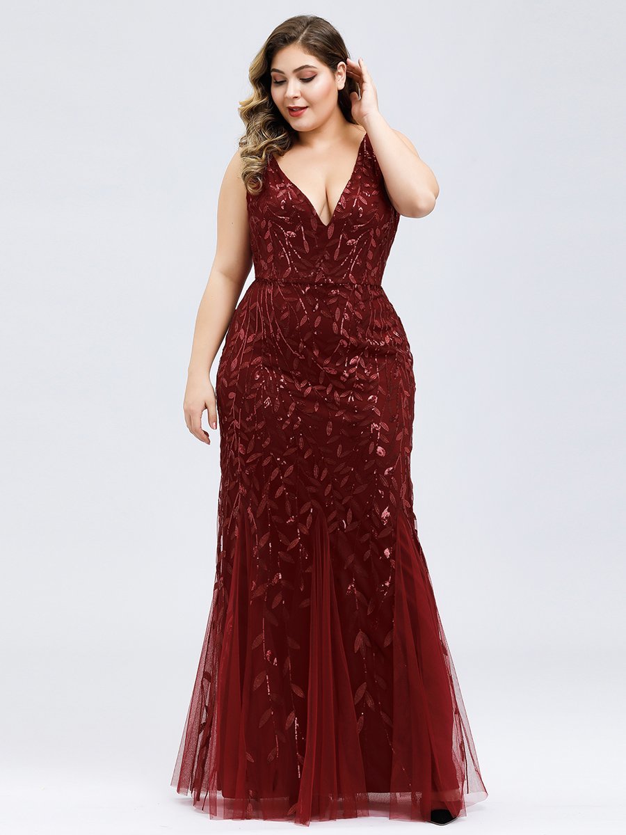 EVER-PRETTY Plus Sequin Formal Dress