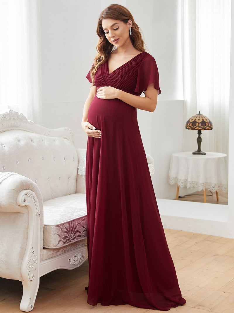 Burgundy bridesmaid dresses maternity hotsell